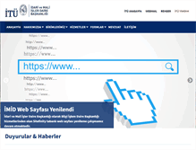 Tablet Screenshot of imid.itu.edu.tr
