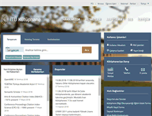 Tablet Screenshot of library.itu.edu.tr