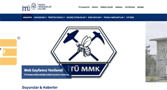 Desktop Screenshot of madenmk.itu.edu.tr