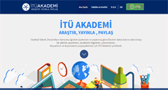 Desktop Screenshot of akademi.itu.edu.tr