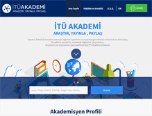 Tablet Screenshot of akademi.itu.edu.tr