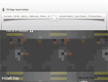 Tablet Screenshot of ozguryazilim.itu.edu.tr