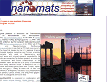 Tablet Screenshot of nanomats.itu.edu.tr