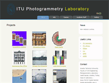 Tablet Screenshot of fotogrametri.itu.edu.tr