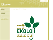 Tablet Screenshot of ekoloji.itu.edu.tr