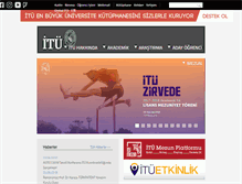Tablet Screenshot of itu.edu.tr