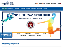 Tablet Screenshot of ituspor.itu.edu.tr